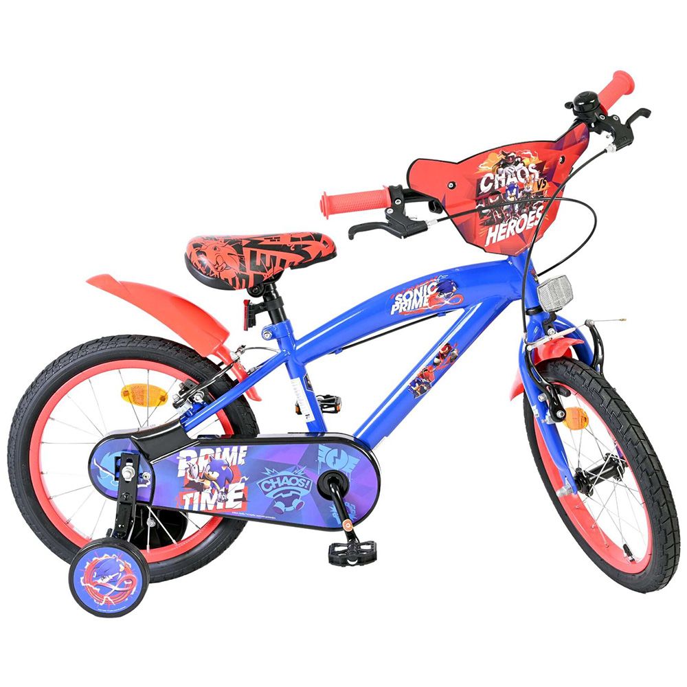 Детски велосипед с помощни колела, Sonic, 16 инча