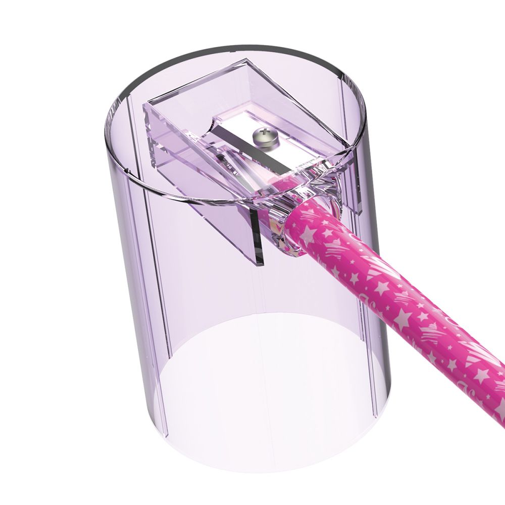 Цветни моливи с острилка и моливник