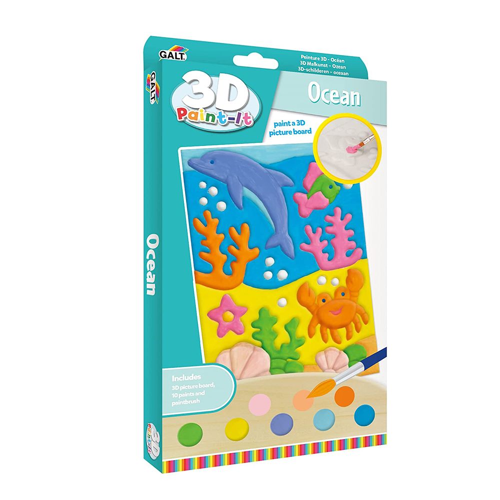 Galt Toys, Комплект за рисуване на релефна картина, Океан