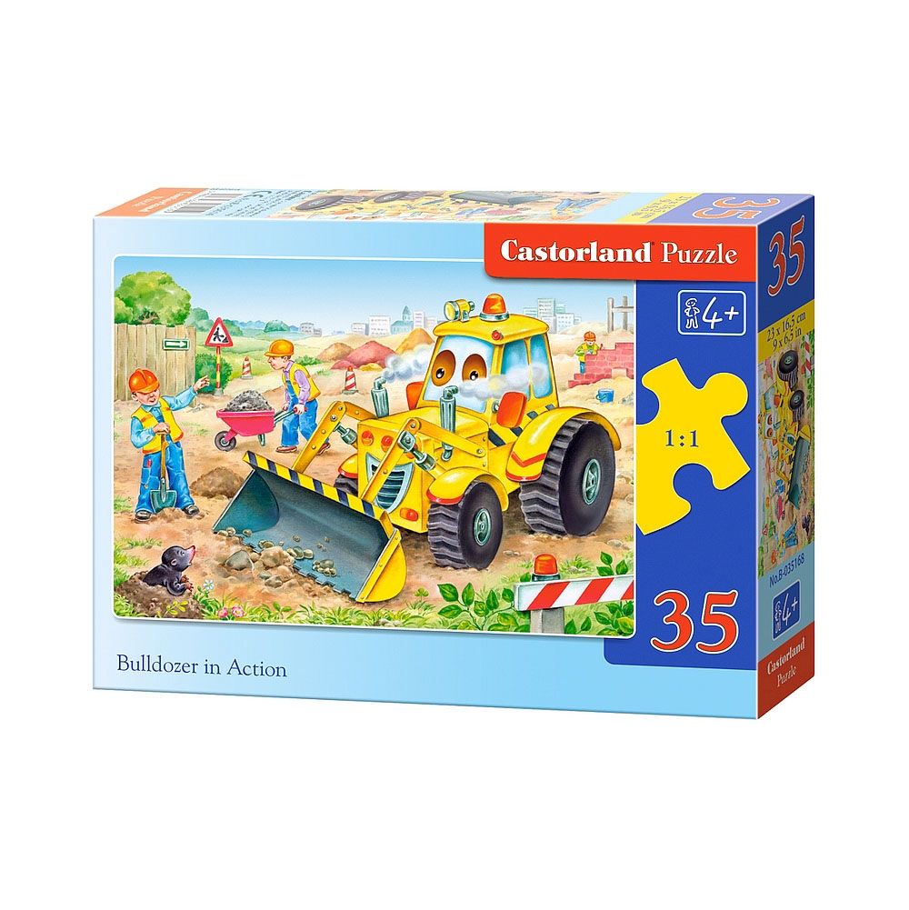 Castorland, Булдозер в действие, пъзел 35 части