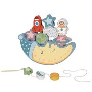 Дървена игра за баланс, 2 в 1