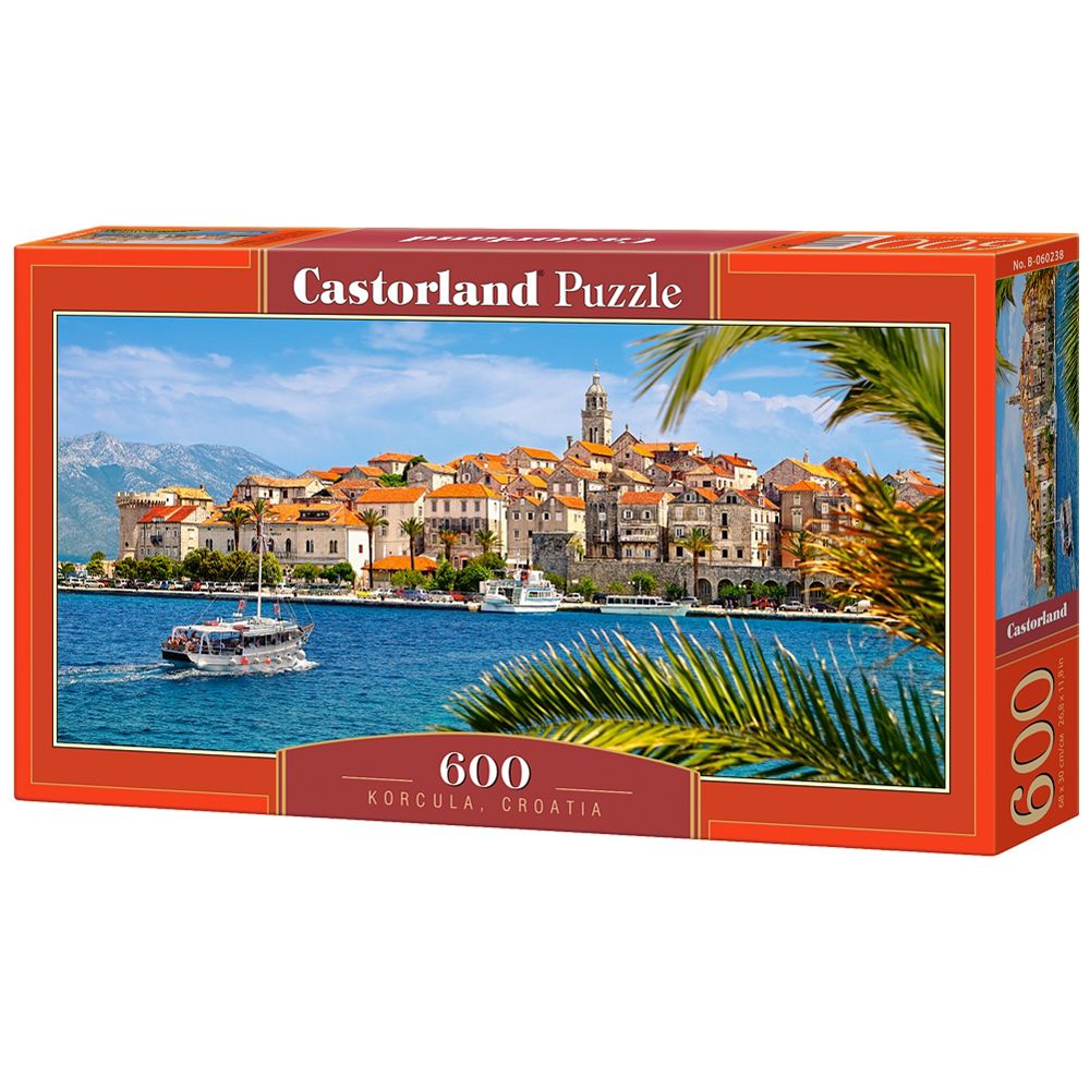 Castorland, Остров Корчула, Хърватия, панорамен пъзел 600 части