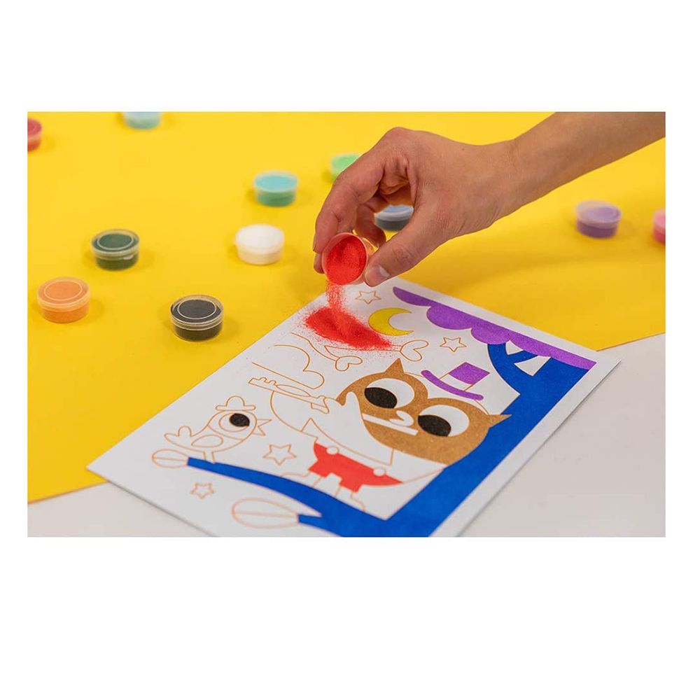 Kомплект за рисуване с цветен пясък, Горски животни