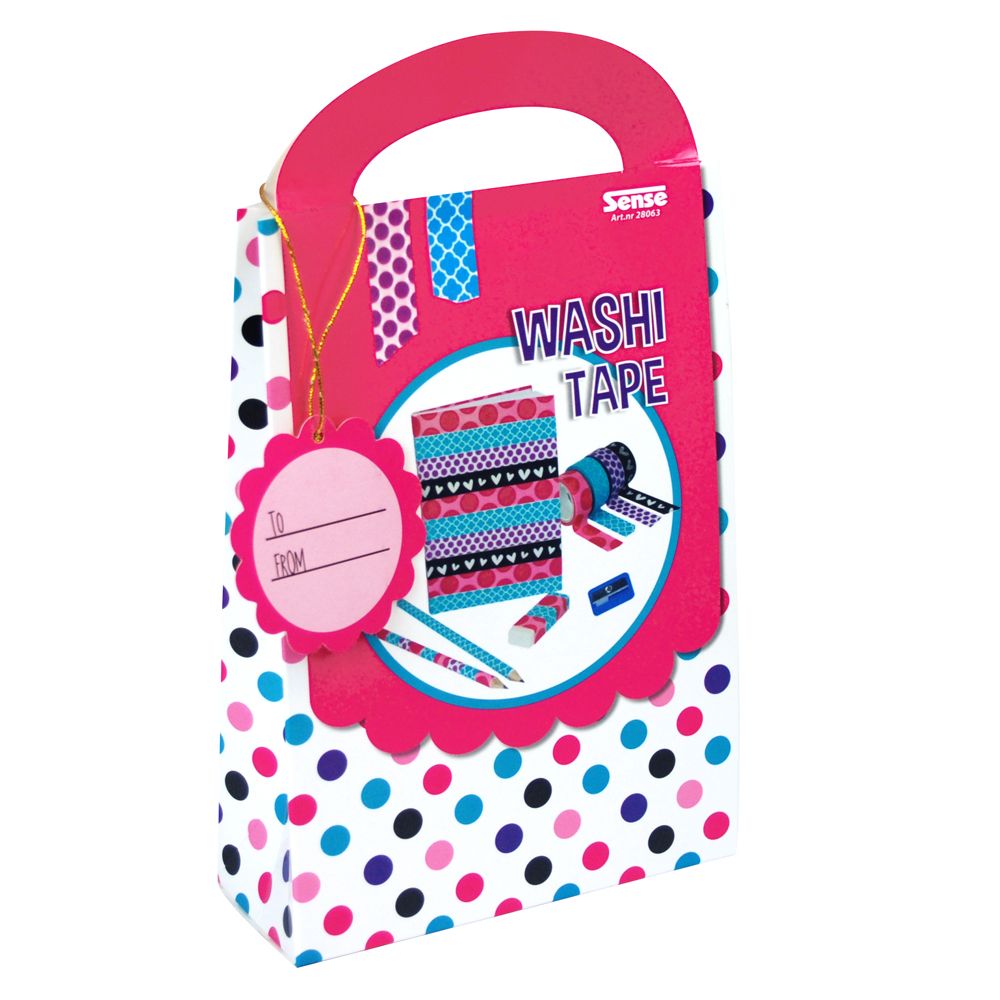 Sense, Подаръчен комплект за апликации с декоративно тиксо WASHI TAPE