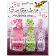 Самозалепващи кадифени дантели, Цветя