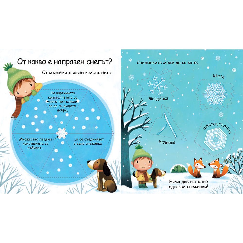 Какво е снегът? Погледни под капачето!