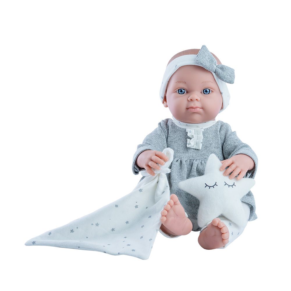 Mini Pikolines, Кукла-бебе, с възглавничка-сърце , 32 см, Paola Reina