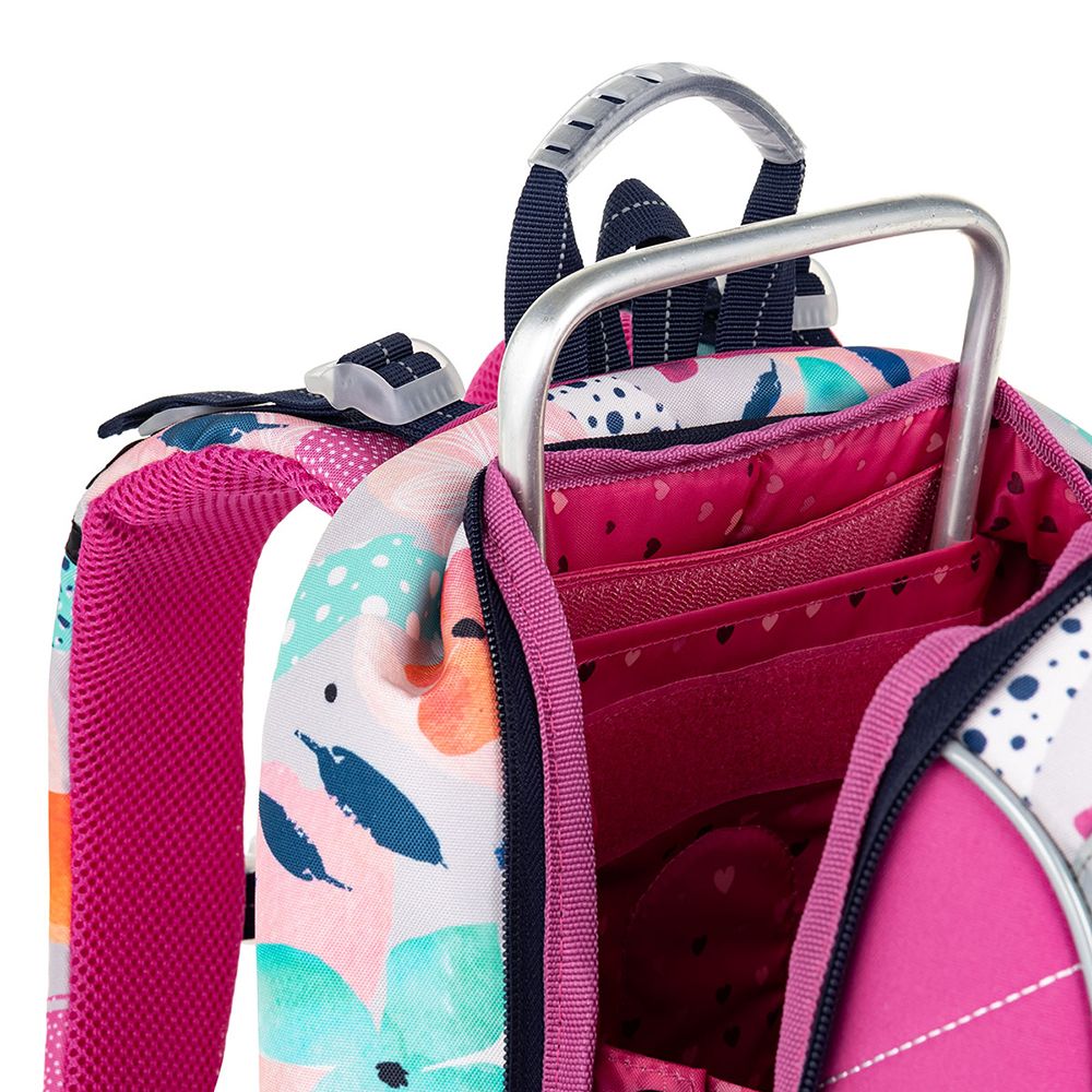 Анатомична ученическа раница, Розови цветя